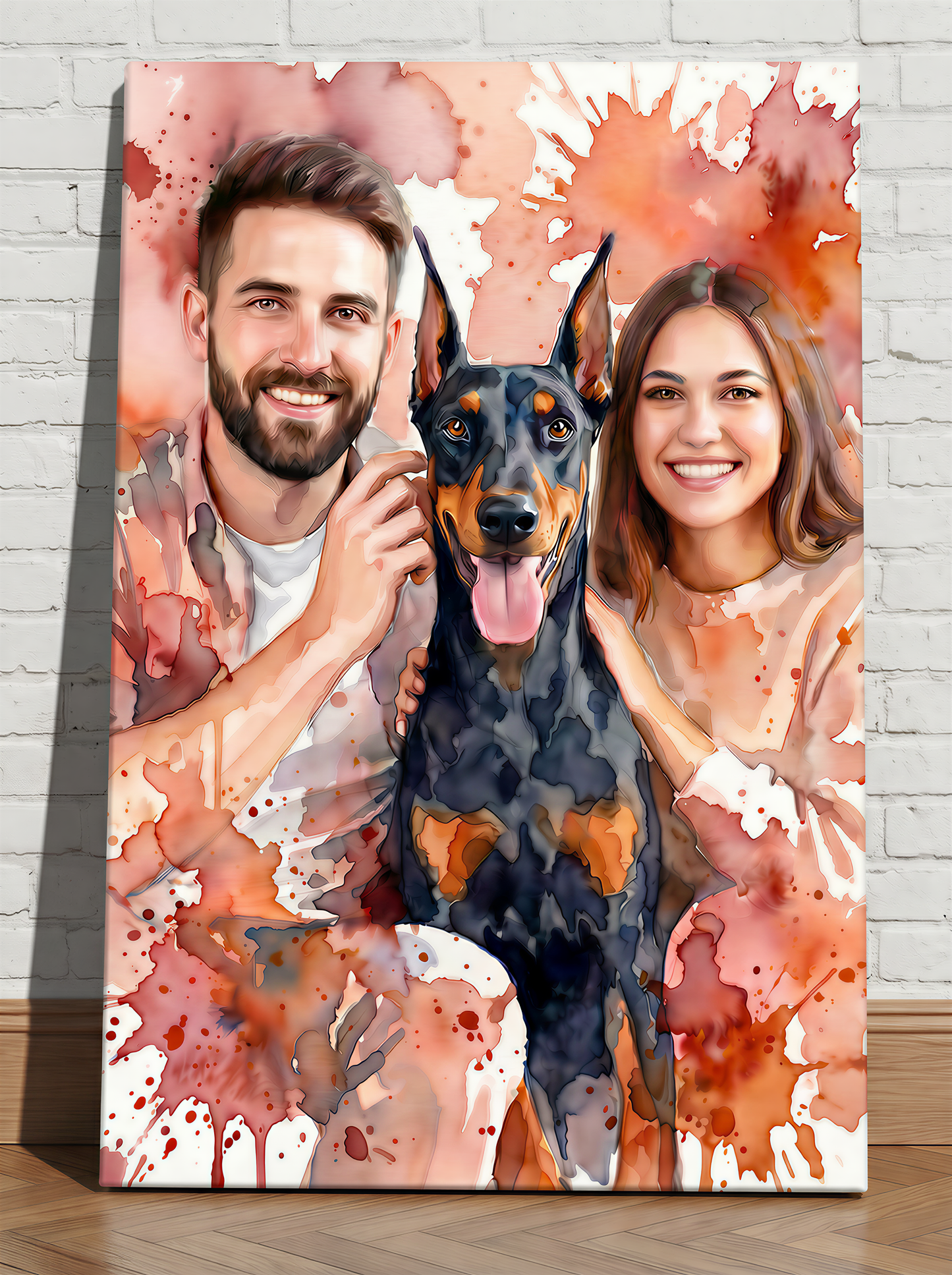 Custom People Portrait — Canvas Wall Art